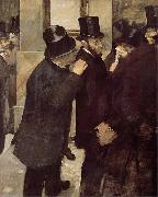 Edgar Degas Portraits at the Stock Exchange oil painting reproduction